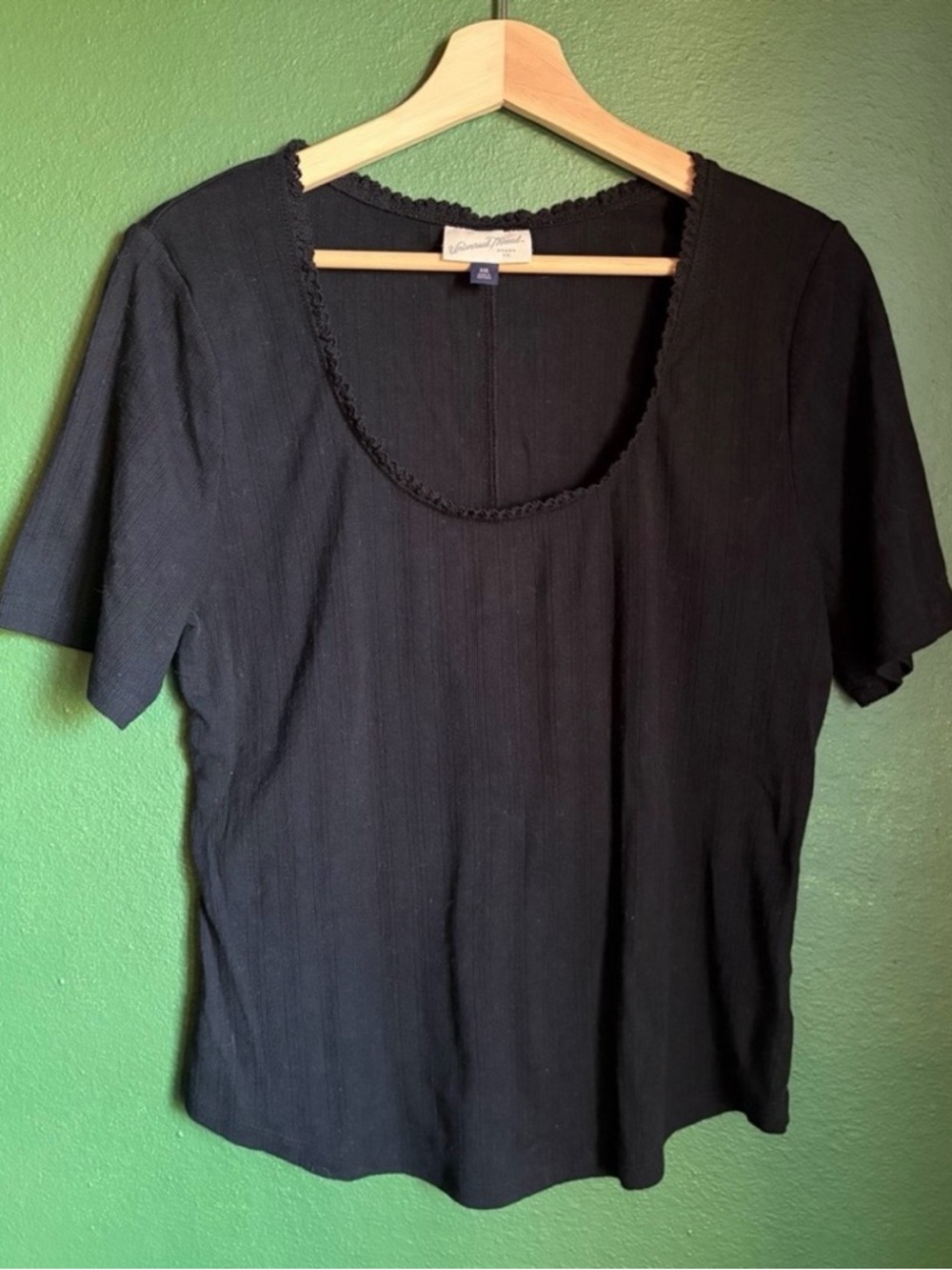 Universal Thread Pointelle Scoopneck T-shirt in Cotton Blend size XXL